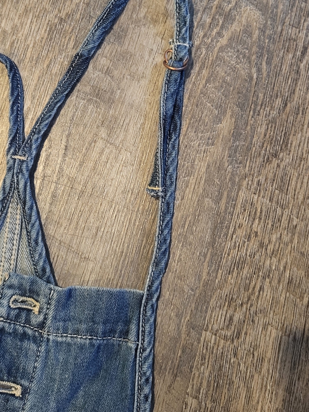 Pilcro By Anthropologie Relaxed Blue Denim Overalls - Picture 4 of 7